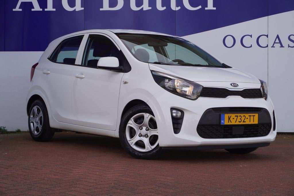 Kia Picanto 1.0 DPi ComfortLine+Airco+Cruise control+elek-Pa, Voorwielaandrijving, Gebruikt, 4 stoelen, Wit
