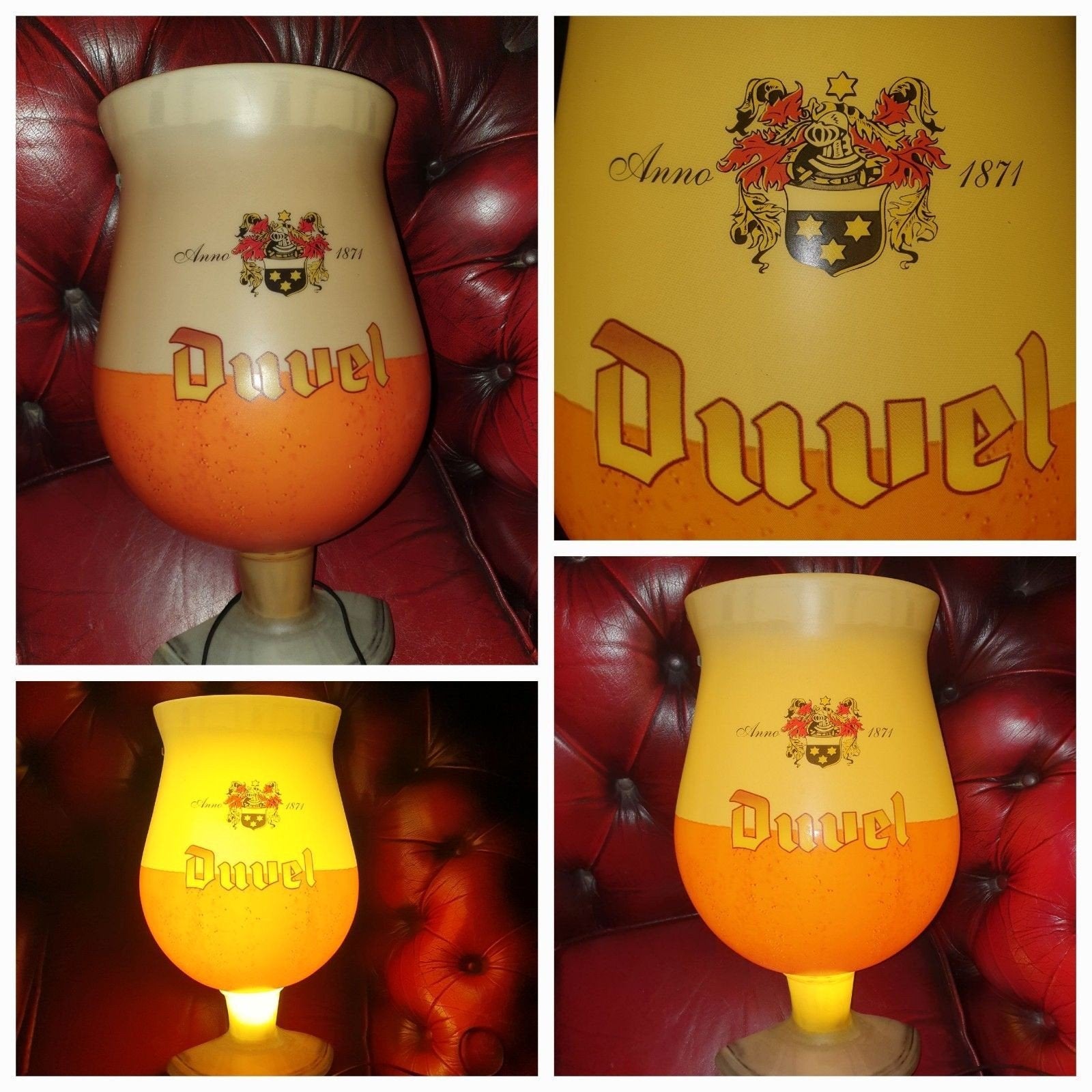 Lichtreclame Duvel, Verzenden, Zo goed als nieuw, Reclamebord
