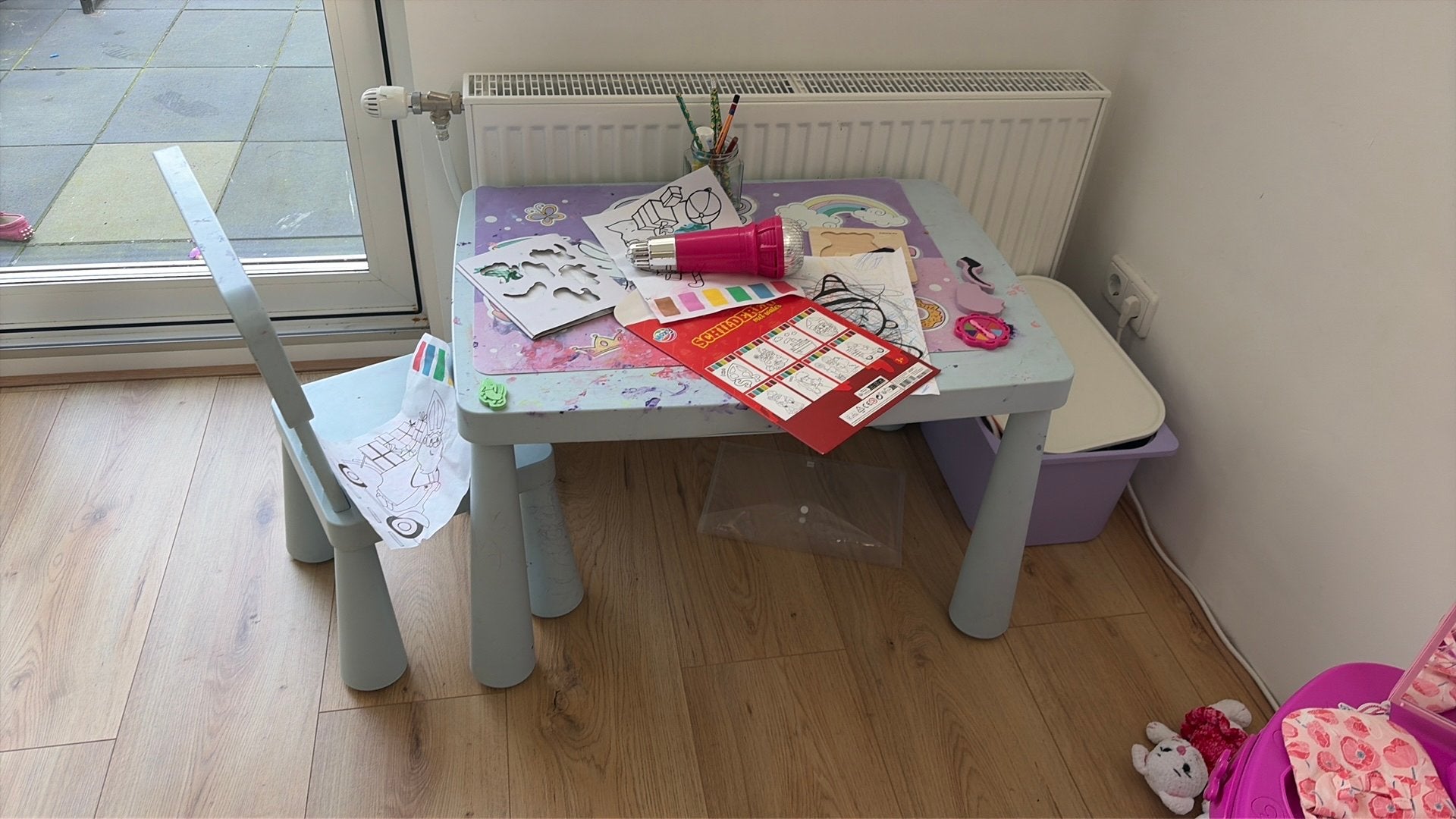 Ikea kinder tafel en stoel, Ophalen, Gebruikt