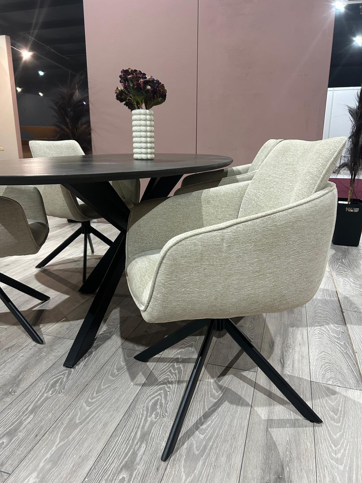 VOORRAAD STOF TAUPE CHEFMEUBEL LEEGVERKOOP ! 139 SALE, Overige kleuren, Nieuw, Ophalen of Verzenden, Metaal