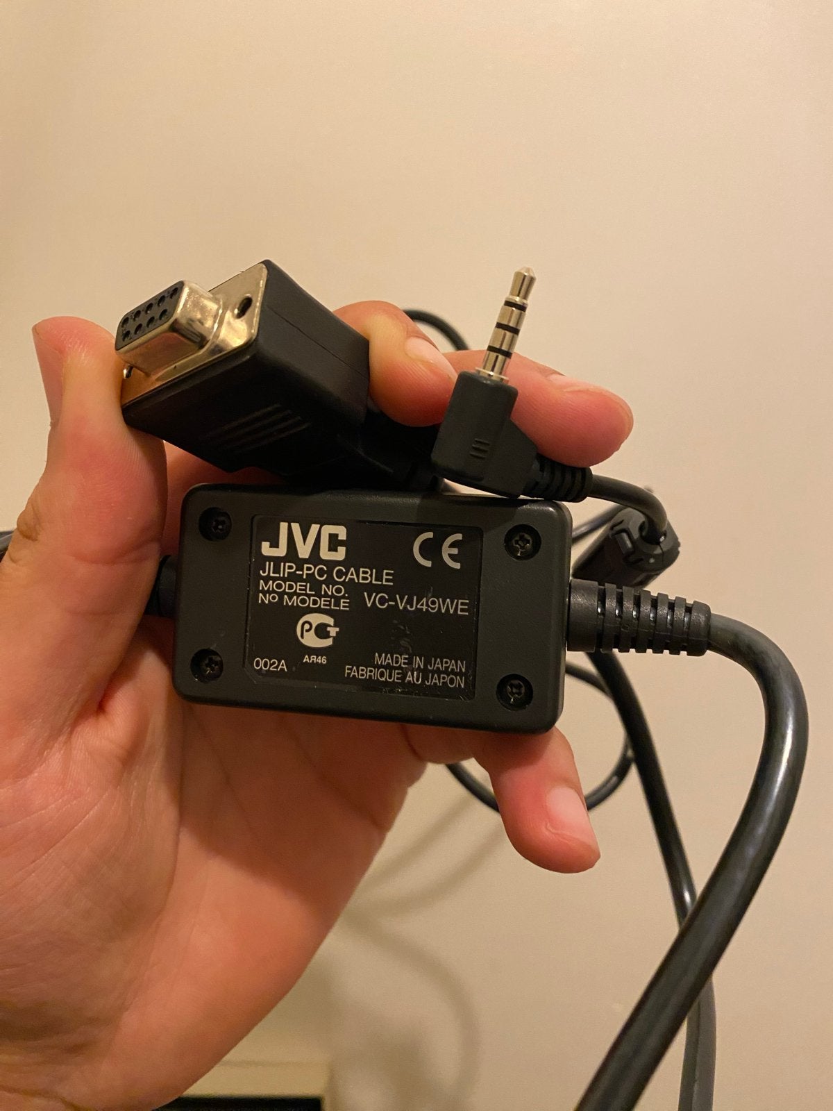 JVC JLIP-PC Kabel VC-VJ49WE - Made in Japan, Audio, Tv en Foto, Ophalen of Verzenden, Gebruikt, Minder dan 2 meter, Overige kabels