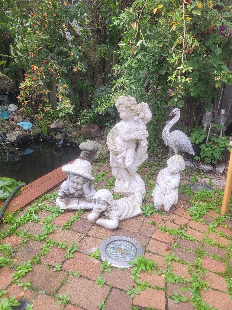 Beelden voor in de tuin, Tuin en Terras, Ophalen, Gebruikt, Beton, Overige typen