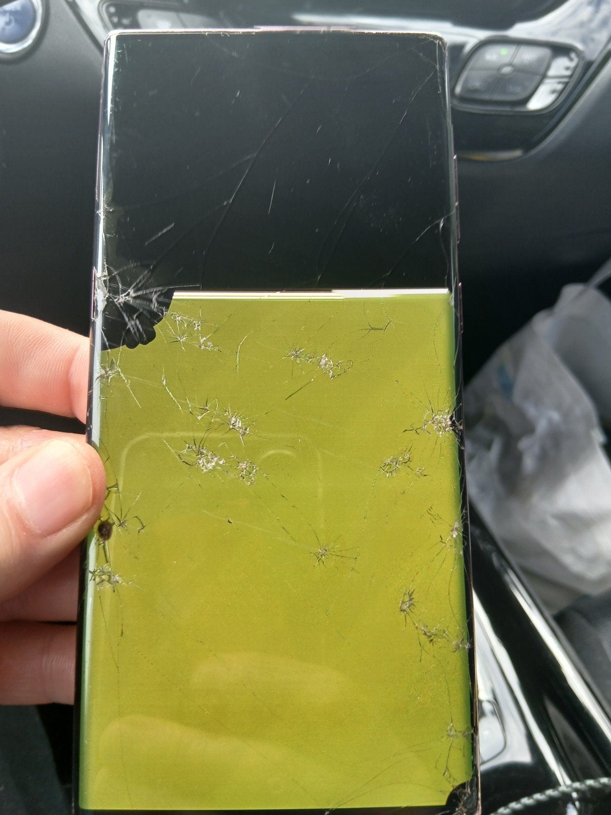 Samsung Galaxy S22 Ultra - Gebarsten scherm en achterkant, Telecommunicatie, Mobiele telefoons | Samsung, Overige kleuren, Touchscreen