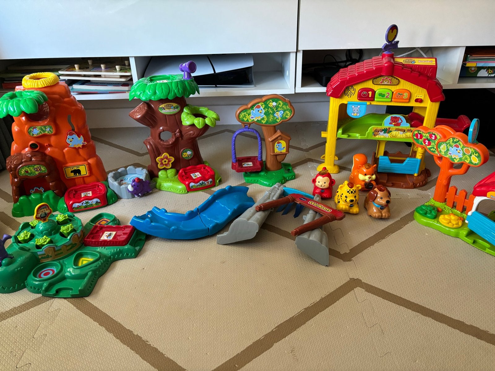 VTech Zoef Zoef Dieren Boerderij, Avonturenjungle & meer, Ophalen of Verzenden, Gebruikt, Overige typen, Met licht