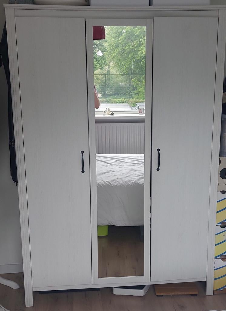 IKEA Kledingkast met spiegeldeur, Ophalen, Met deur(en), Gebruikt, 100 tot 150 cm