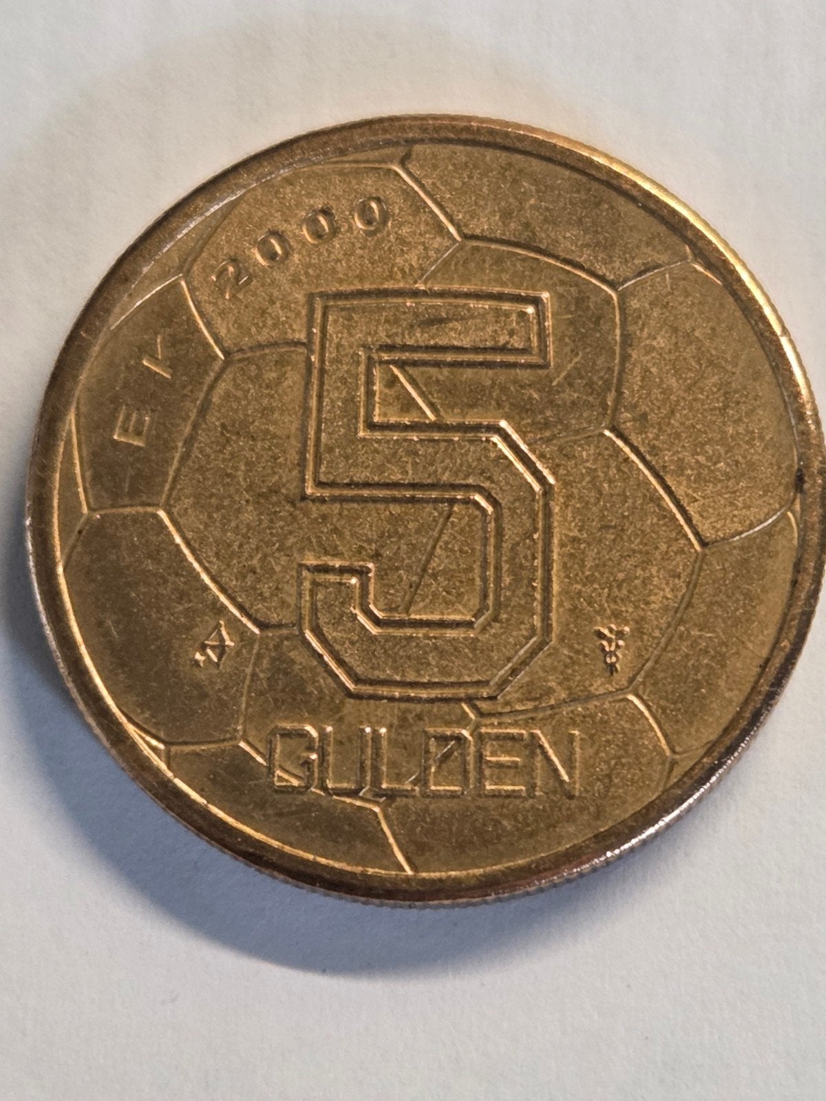 5 Gulden munt Koningin Beatrix EK 2000, Ophalen of Verzenden, Koningin Beatrix, 5 gulden, Losse munt
