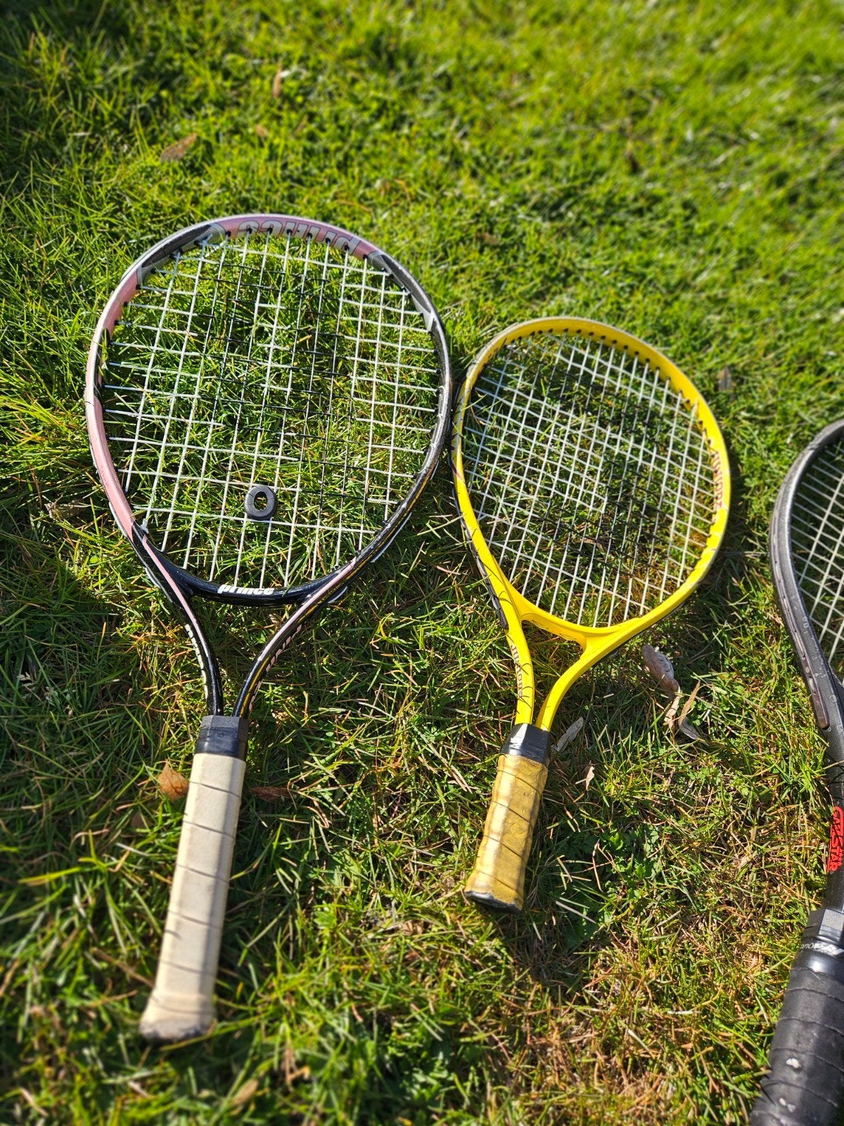 Diverse tennis- en squashrackets met tassen, Ophalen of Verzenden, Gebruikt, Racket, Prince