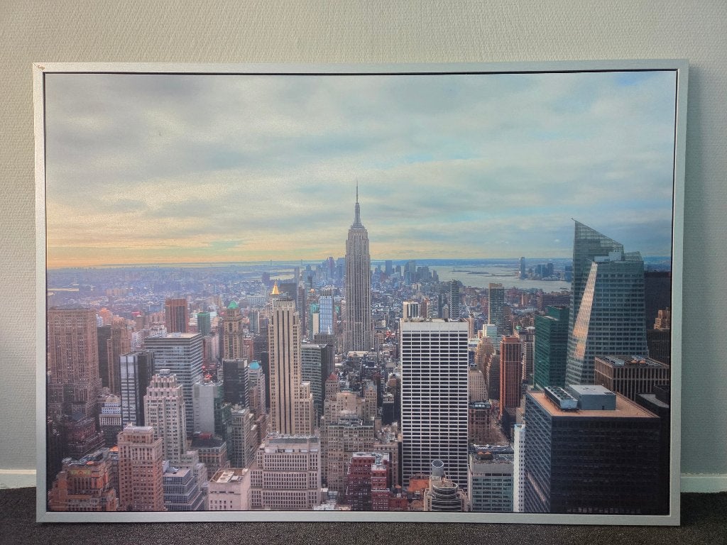 Foto New York met lijst - 140 x 101 cm, Ophalen, 125 cm of meer, Zo goed als nieuw, Foto of Poster