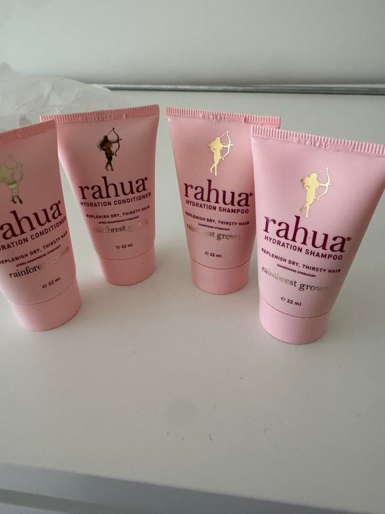 4x Rahua Hydration Shampoo en Conditioner 22 ml, Ophalen of Verzenden, Nieuw, Shampoo of Conditioner