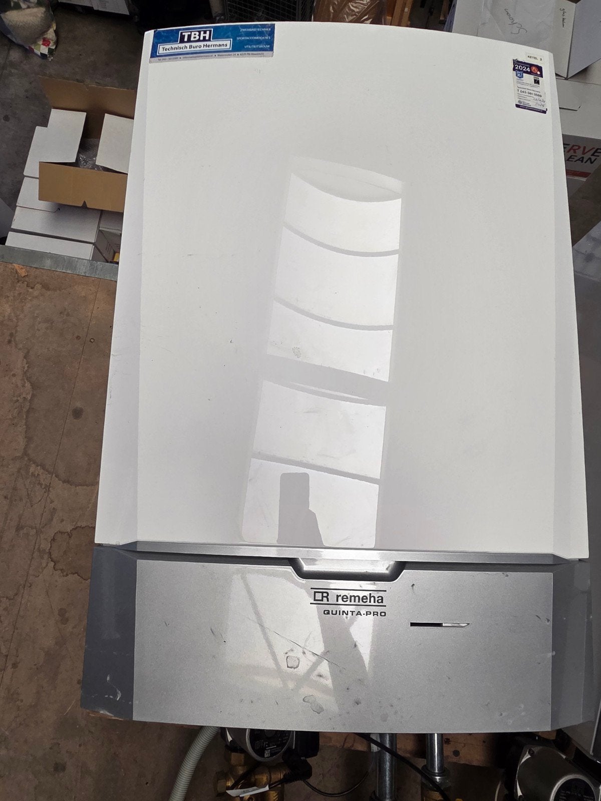 Remeha Quinta Pro 45 CV-ketel - Gebruikt 2st of los, Ophalen, Gebruikt, Hoog rendement (Hr), Cv-ketel of Combi-ketel