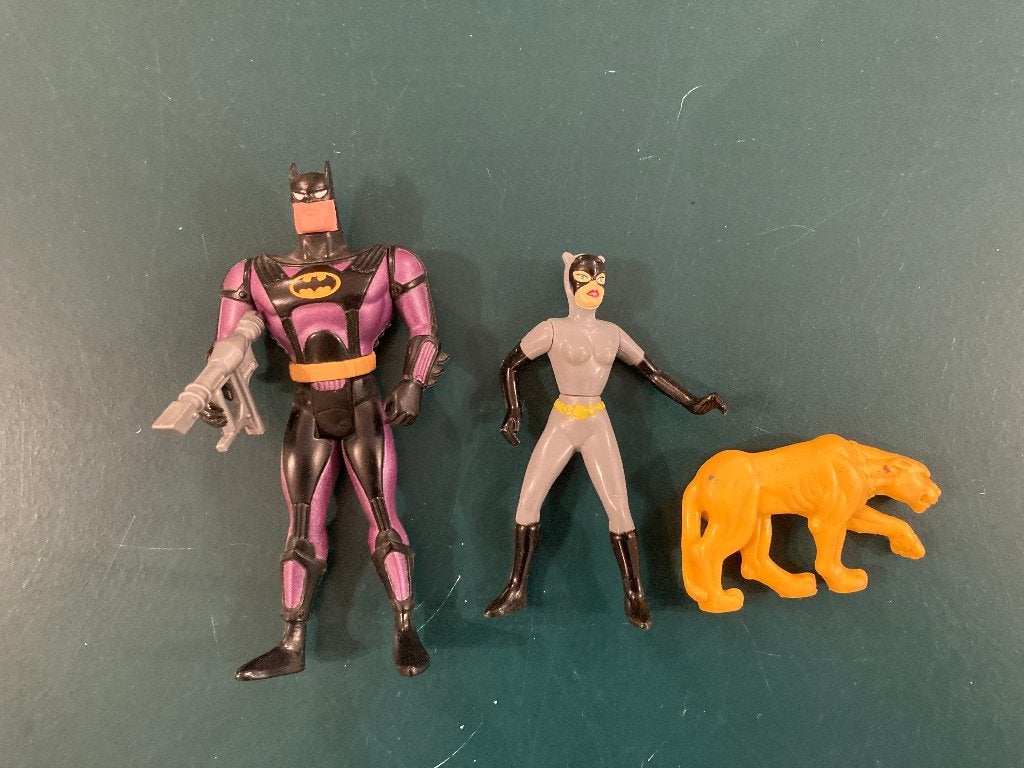 Batman kenner catwoman mcdonalds happy meal setje 3 stuks!, Ophalen of Verzenden, Zo goed als nieuw