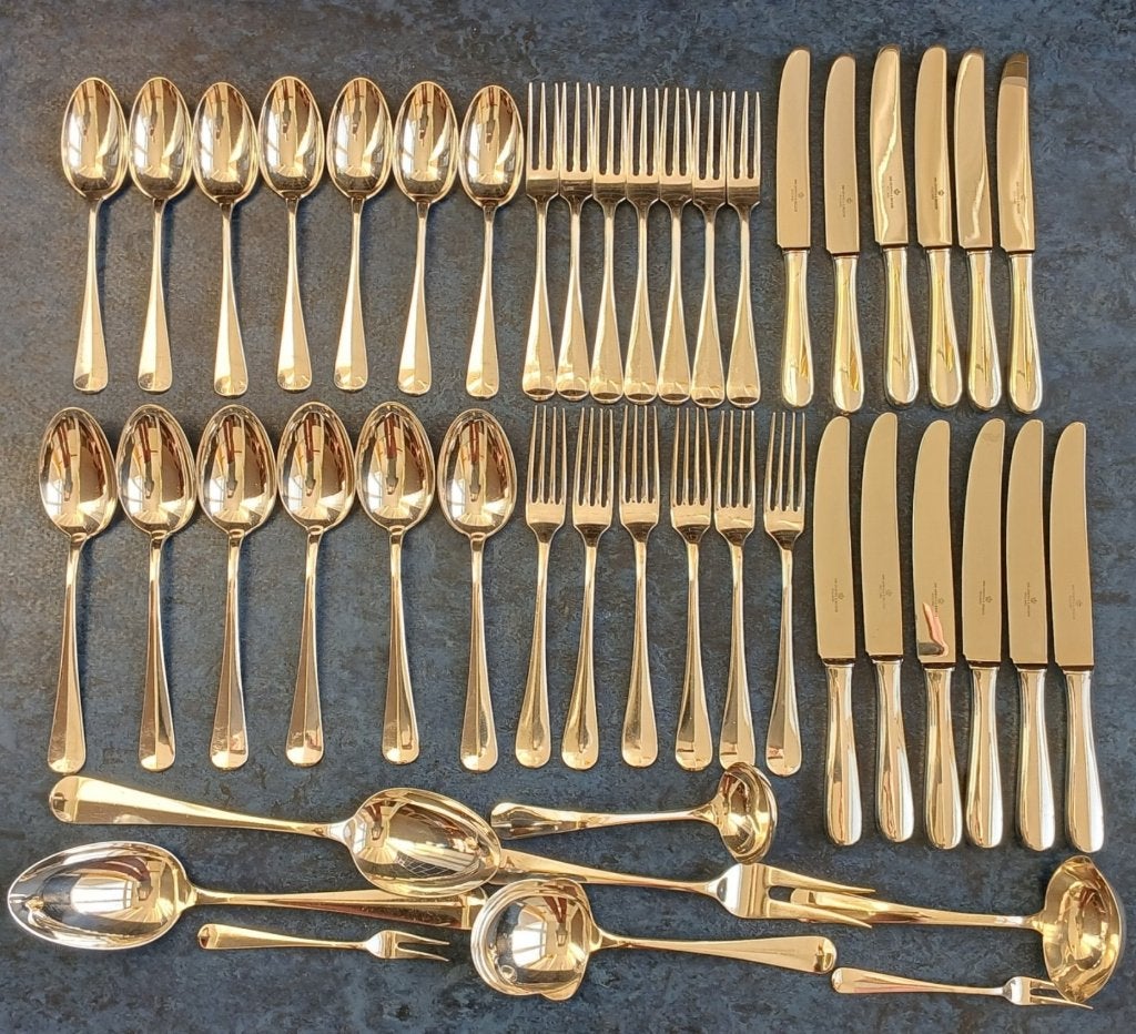 6 persoons 835 zilveren bestek Hollands Glad model 1060, Ophalen of Verzenden, Zilver