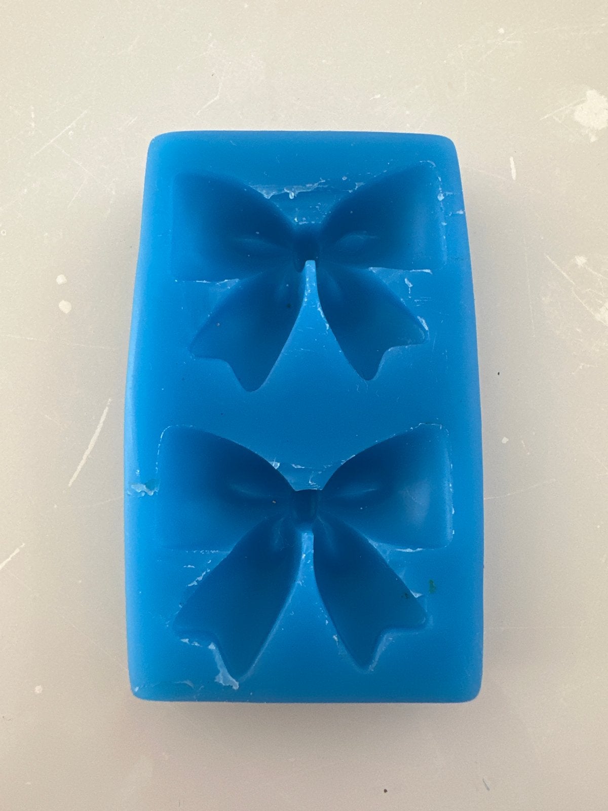 Siliconen mal met strikjes - Perfect voor knutselen, Gebruikt, Ophalen of Verzenden, Kunststof, Blauw