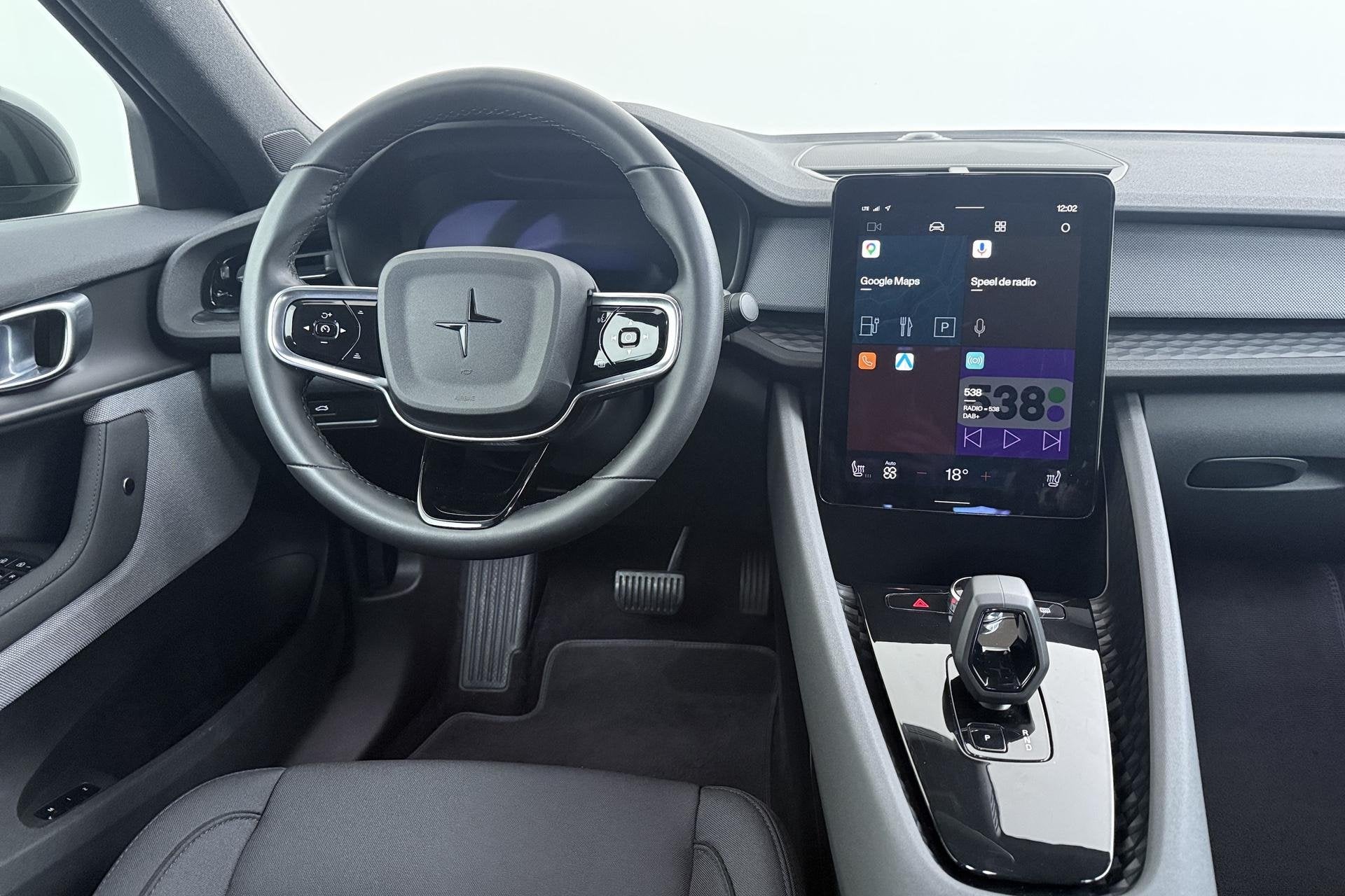 Polestar 2 Long Range Single Motor 78 kWh | Pilot Pack Lite, Auto's, Stof, Gebruikt, 1969 kg, Zwart