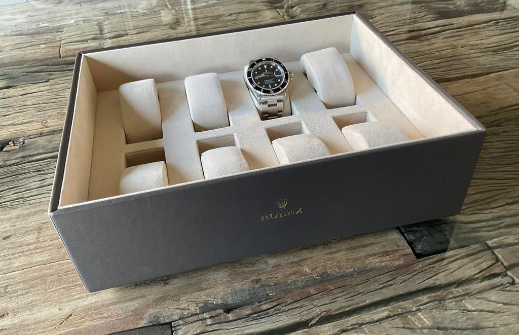 ROLEX 8 WATCH TRAY, Ophalen of Verzenden, Zo goed als nieuw, Staal, Rolex