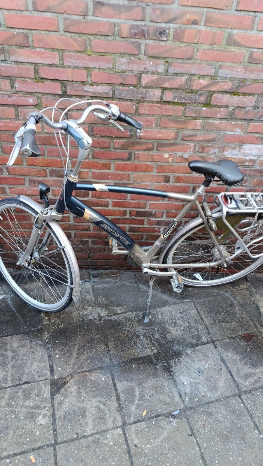 Sparta fiets met versnellingen en bagagedrager, Sparta, Velgrem, Versnellingen, Ophalen of Verzenden