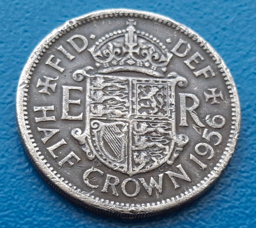 Verenigd Koninkrijk ½ crown - 1956, Verzenden, Overige landen, Losse munt