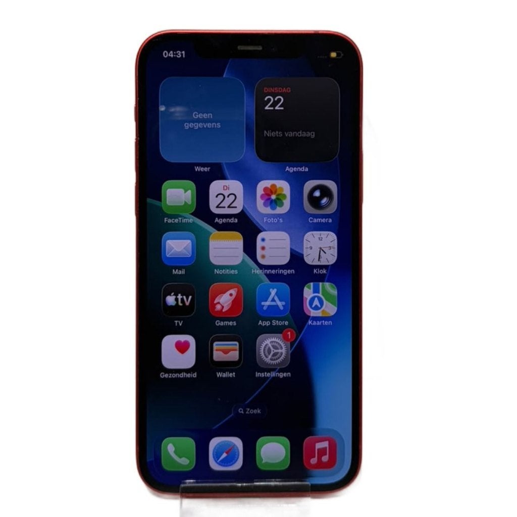 iPhone 12 128GB RED Accu:74% Zeer Nette Staat Los Toestel, 128 GB, Ophalen of Verzenden, Zo goed als nieuw, 76 %