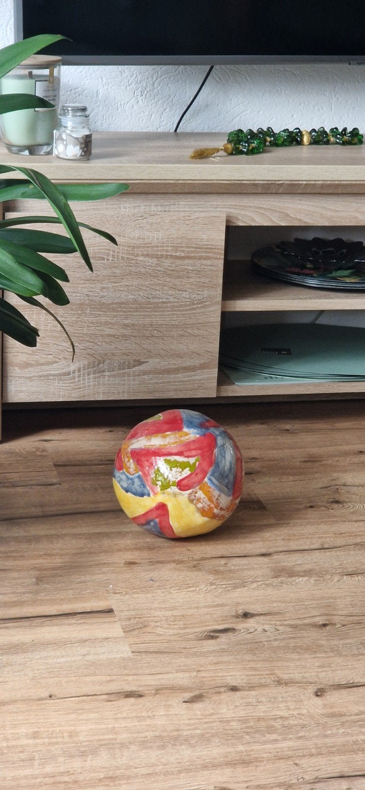 Decoratieve Bol - Handgeschilderd Keramiek, Ophalen of Verzenden