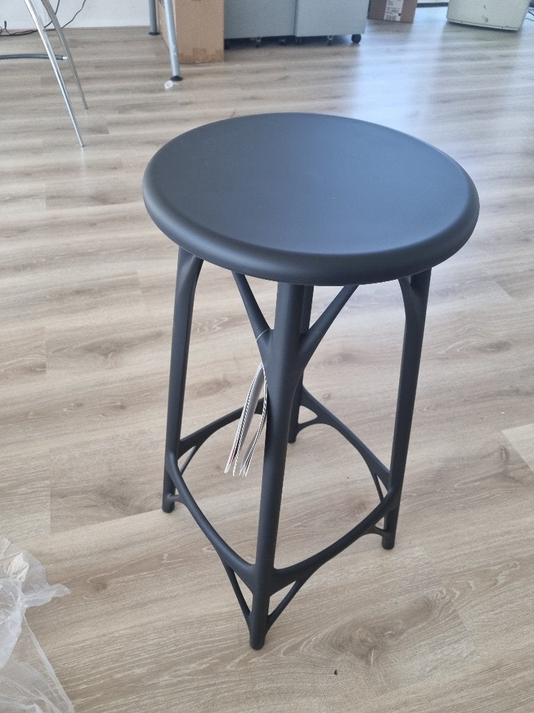 AI Kartell barkruk 65 cm, Ophalen, Kunststof, Met voetsteun, 60 tot 90 cm