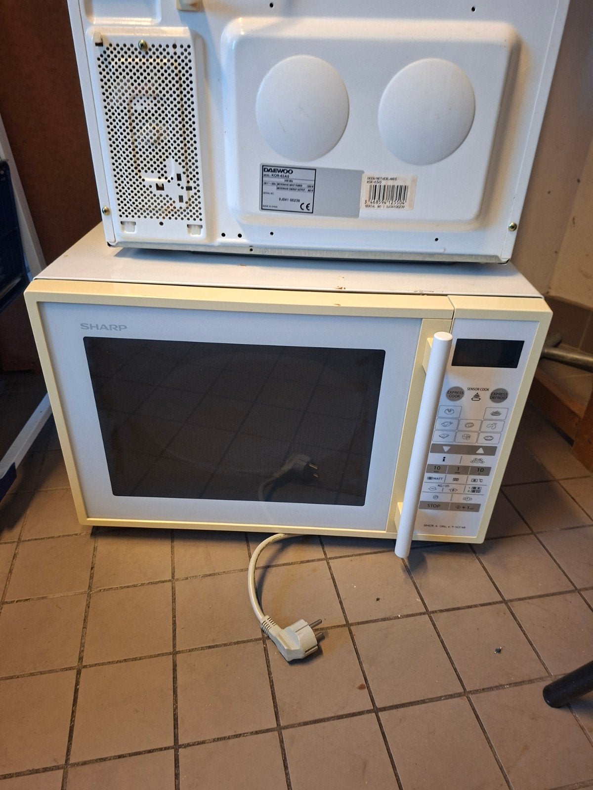 Sharp Combi Magnetron, Ophalen