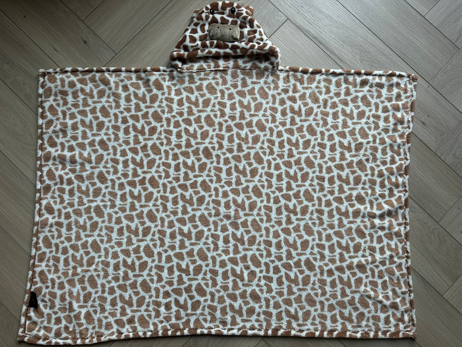 NIEUW! Kinder plaid giraffe van Eden., Badcape, Beige, Nieuw, Ophalen of Verzenden