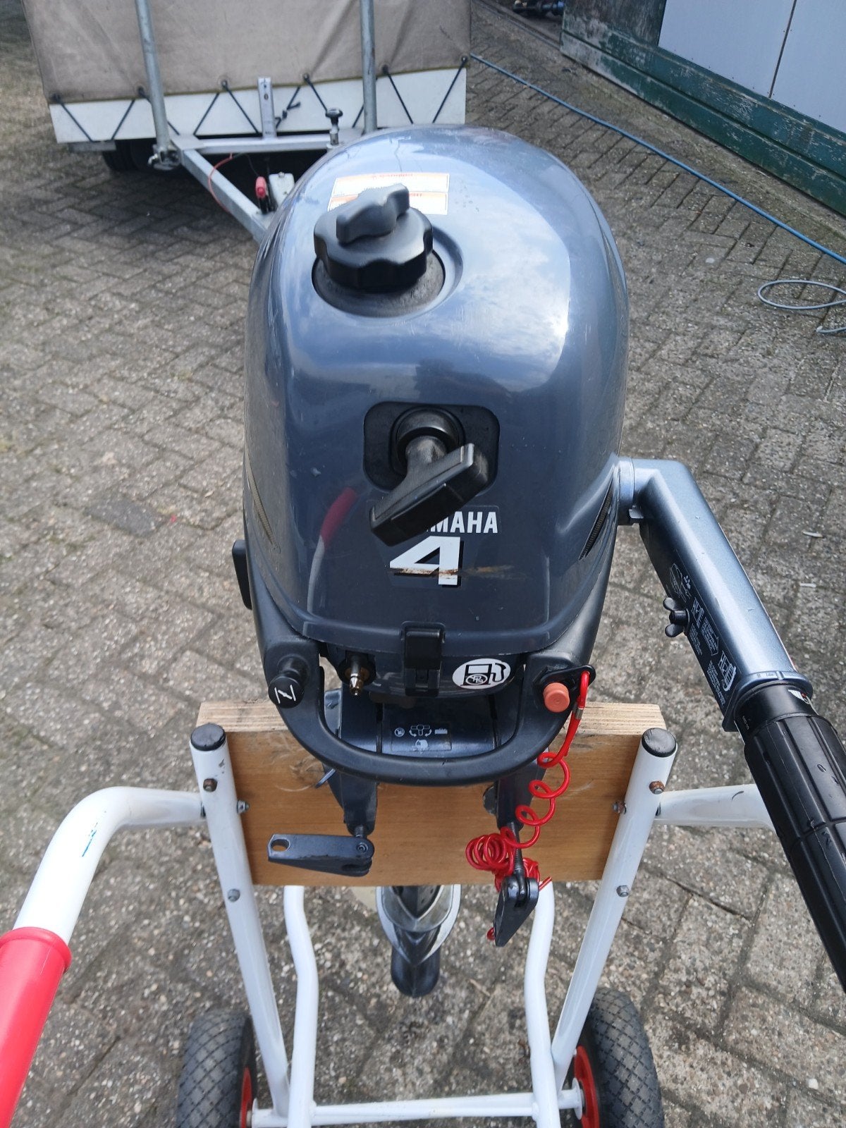 Yamaha 4pk 4 takt 2007, Ophalen, Gebruikt, Tot 10 pk, Staal