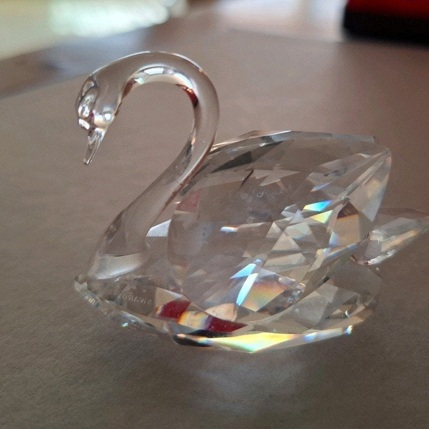 Grote Swarovski Zwaan Kristal Figuur, Verzamelen, Swarovski, Ophalen of Verzenden, Zo goed als nieuw, Figuurtje