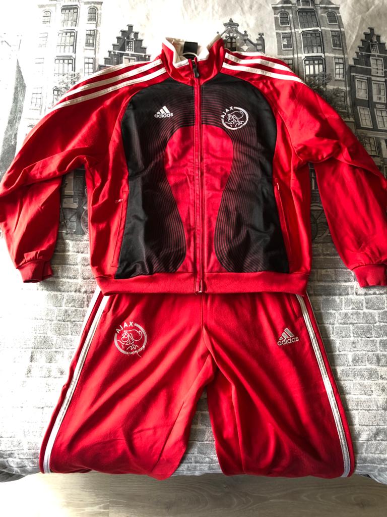 Ajax Trainingspak Rood Zwart Maat S, Maat M, Ophalen of Verzenden, Gebruikt, Trainingspak