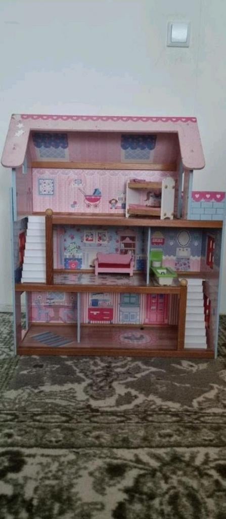 Prachtig houten poppenhuis Kidkraft Chelsea, Ophalen of Verzenden, Gebruikt, Poppenhuis