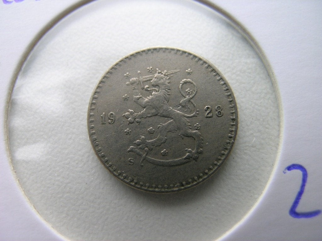 25 Pennia 1928 Finland (nr 2), Ophalen of Verzenden, Overige landen, Losse munt