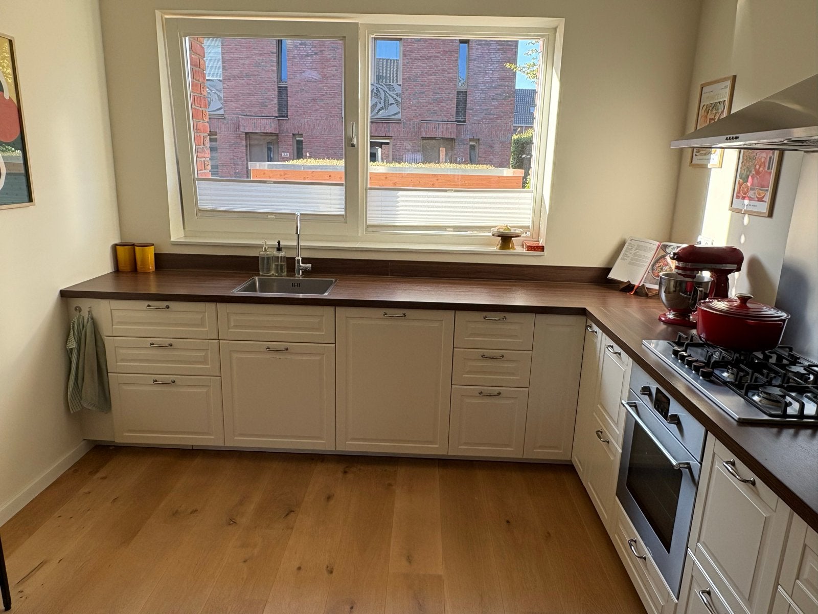 Complete IKEA Hoekkeuken met Apparatuur, Ophalen, Gebruikt, Hoekkeuken, Kunststof