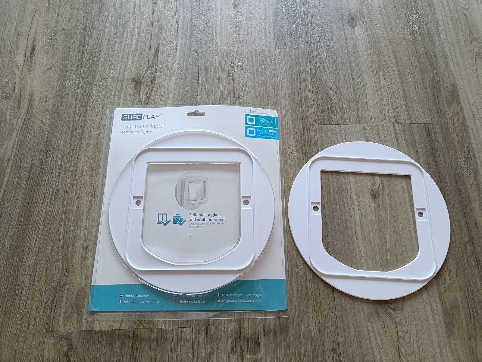 Montage adapter voor kattenluik. Kan ook voor glas., Ophalen of Verzenden, Nieuw