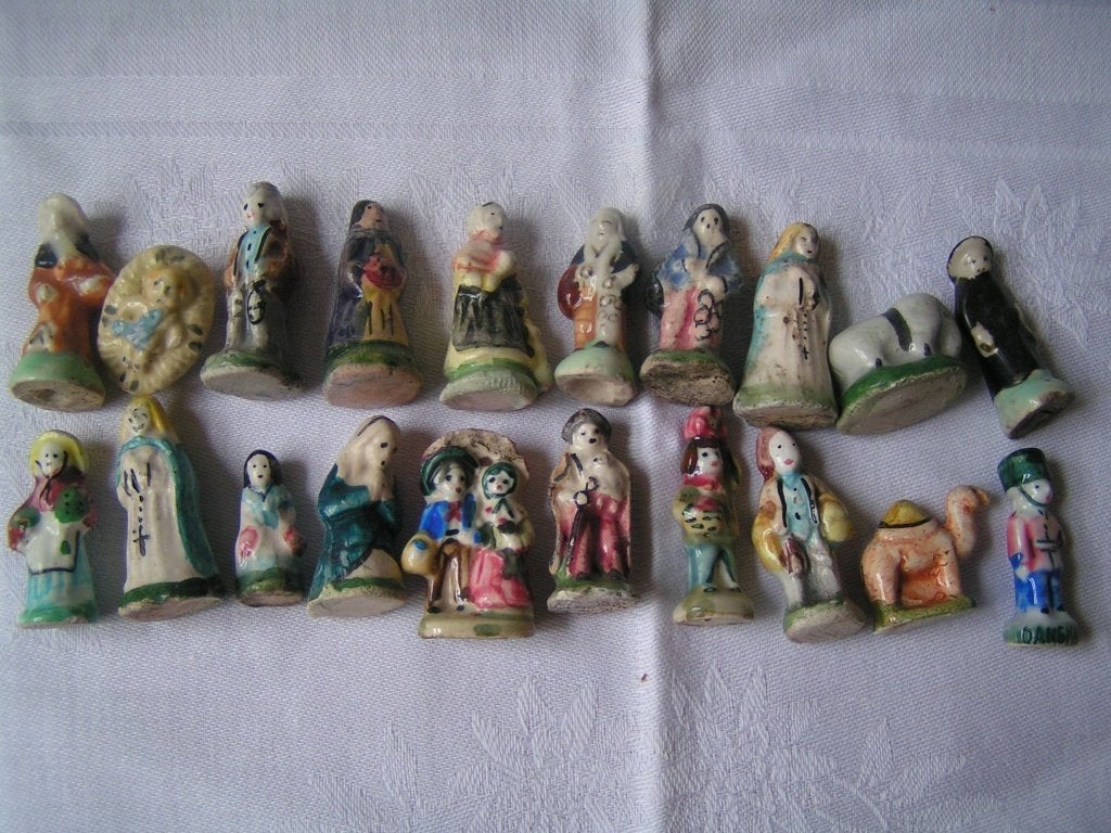 20 fèves mini beeldjes nr ZZ 714, Verzenden, Gebruikt