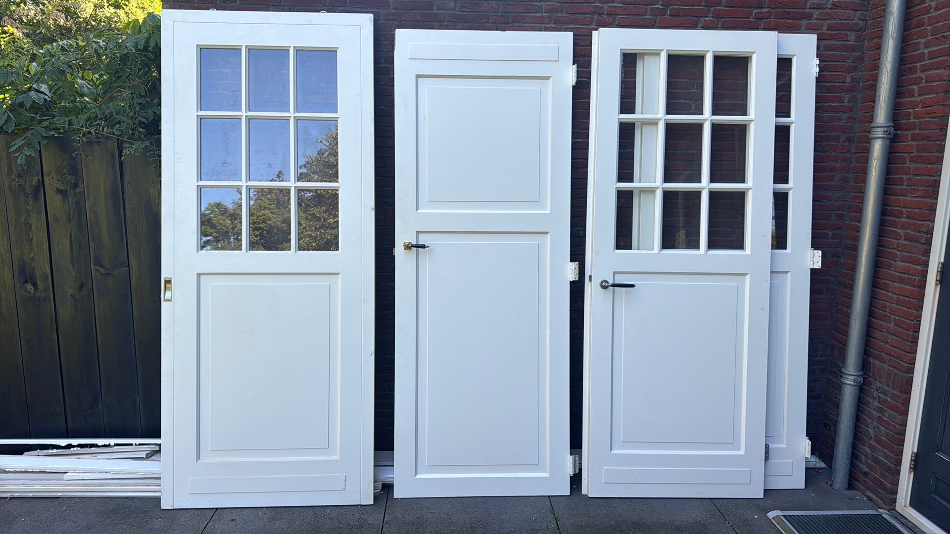 Paneeldeuren (4x), Ophalen, Zo goed als nieuw, Binnendeur, 200 tot 215 cm