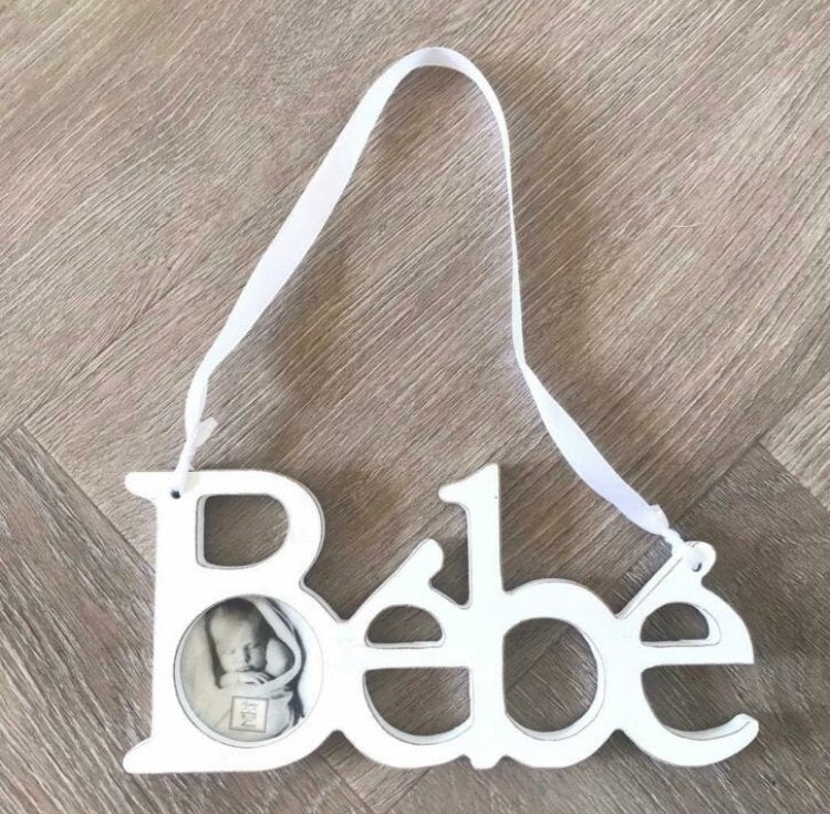 Riviera Maison Bébé fotolijstje wit, Ophalen of Verzenden, Zo goed als nieuw, Fotolijst, Wit
