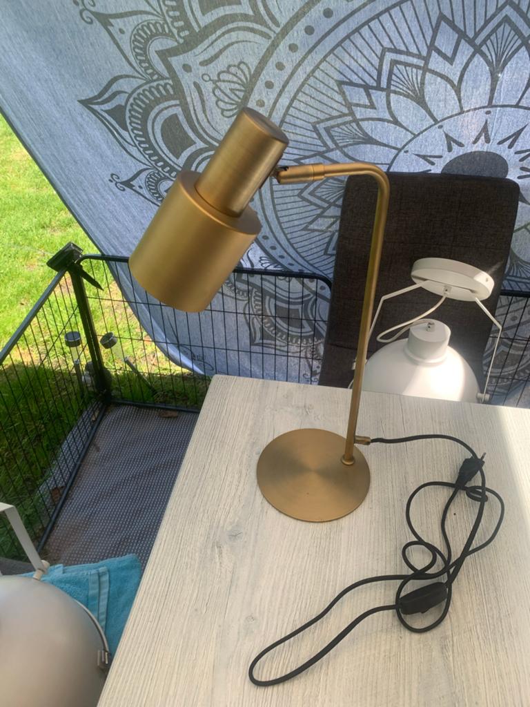 Tafellamp Nordin Black & Gold, Gebruikt, Black & Gold, Ophalen of Verzenden, Metaal
