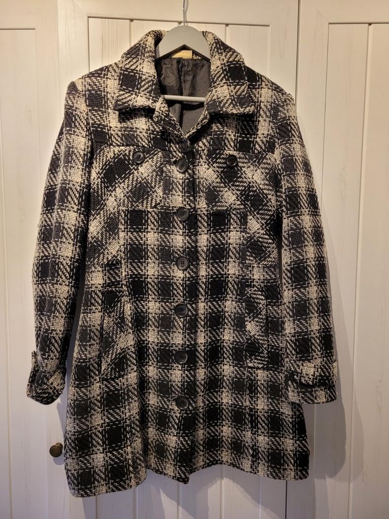 Wollen dameswinterjas Streetone Maat 38, Kleding | Dames, Jassen | Winter, Ophalen, Zo goed als nieuw, Maat 38/40 (M), Zwart