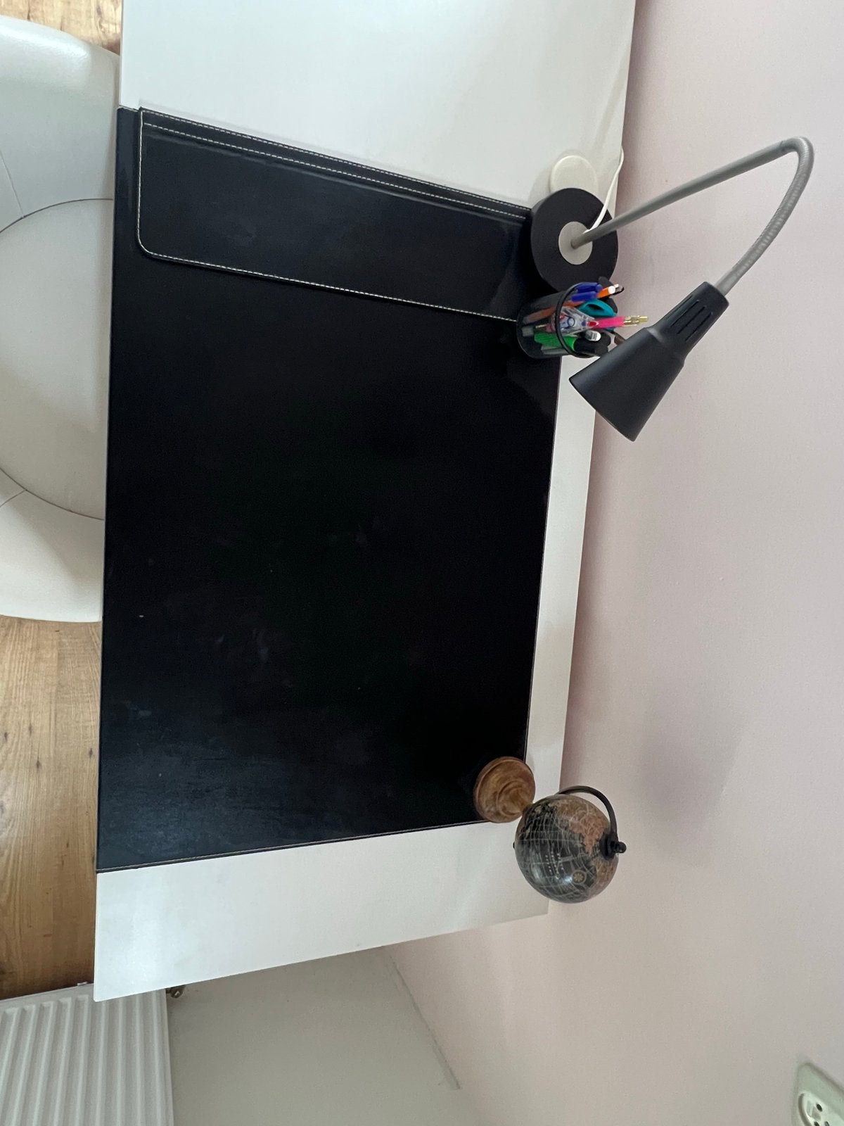 IKEA Rissla zwart bureau onderlegger / mat, Diversen, Bureau-accessoires, Gebruikt, Ophalen
