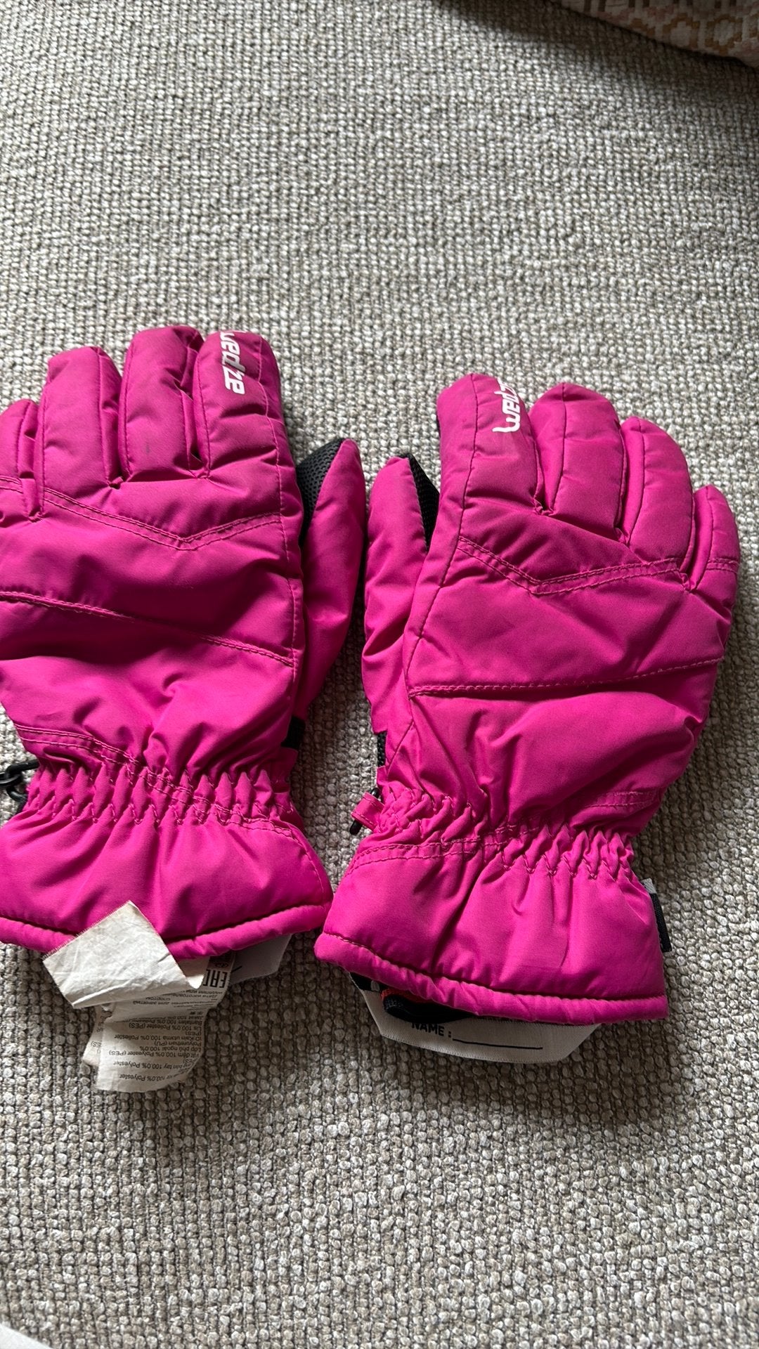 Roze (ski)handschoenen, Kinderen en Baby's, Ophalen of Verzenden, Gebruikt, Meisje, Handschoenen