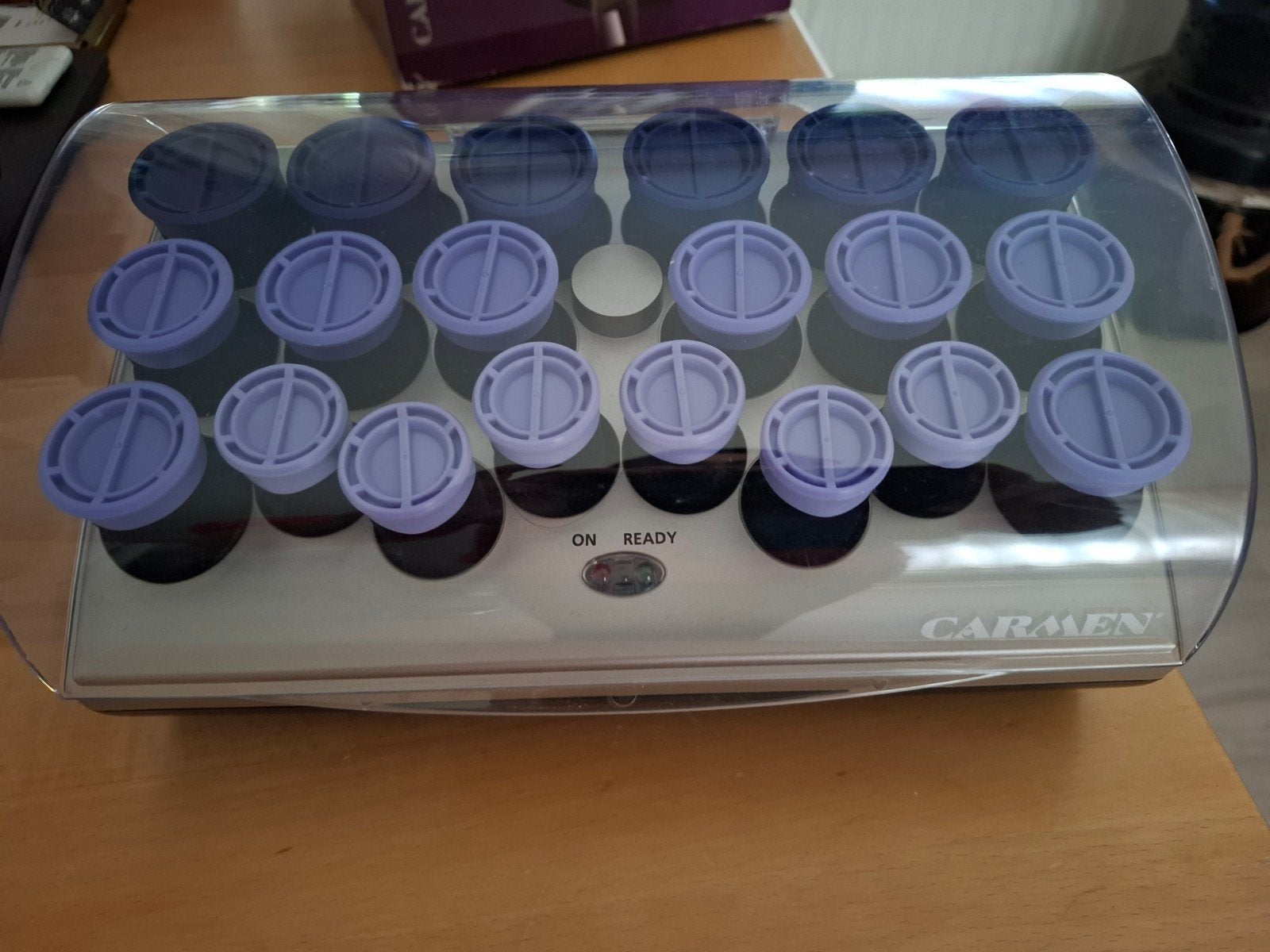 Carmen Softsetter Glossy Curls C4220 - Krulset, Ophalen of Verzenden, Zo goed als nieuw, Krultang of Stijltang