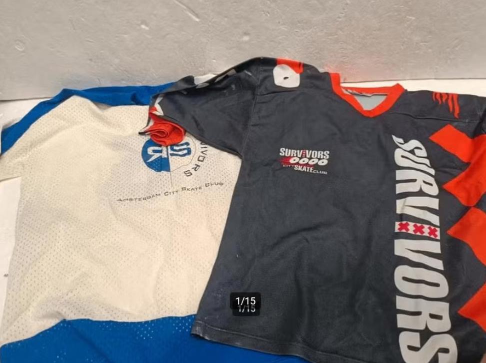 Amsterdam survivors streethockey shirts gebruikt gaten, Gebruikt, Ophalen of Verzenden, Kleding