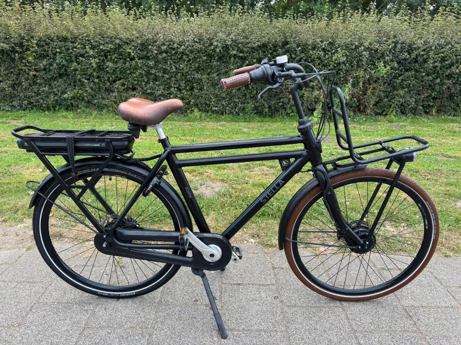 Elektrische herenfiets stella, Versnellingen, Zo goed als nieuw, 57 tot 61 cm, Schijfrem