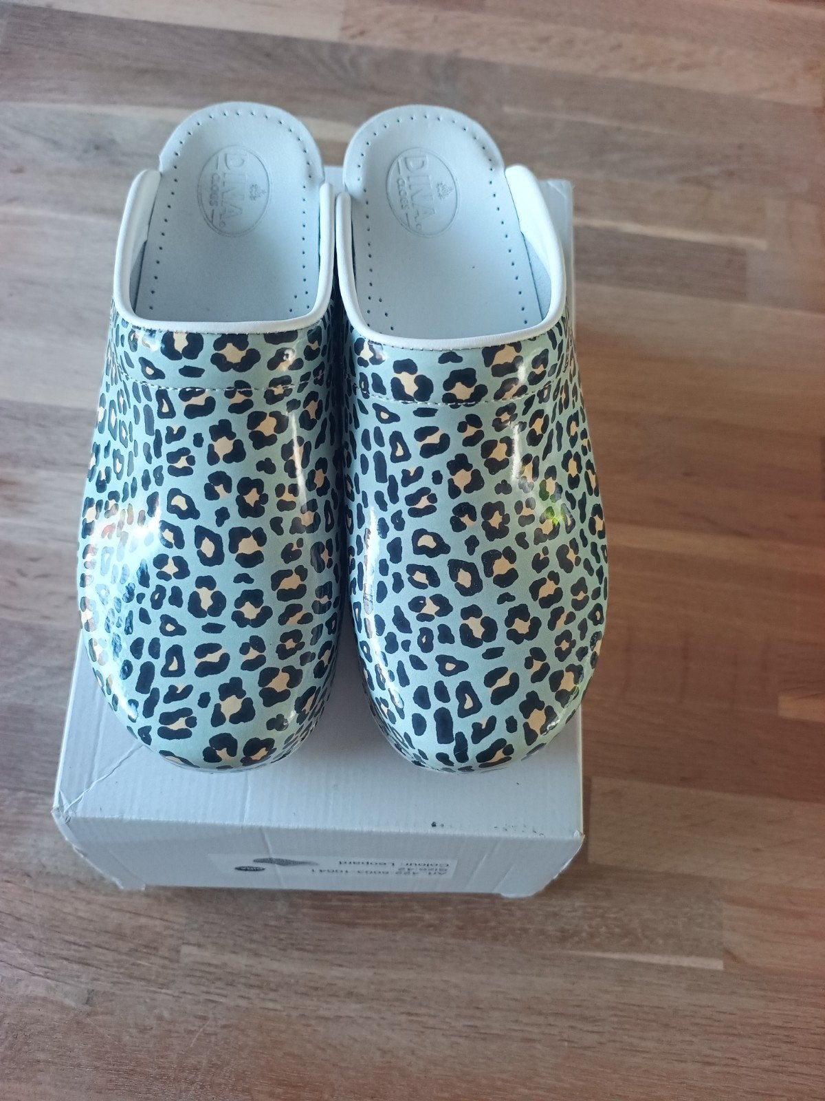 Dina Clogs Klompen Maat 42 Leopard Print Nieuw in Doos, Overige kleuren, Overige typen, Nieuw, Ophalen of Verzenden