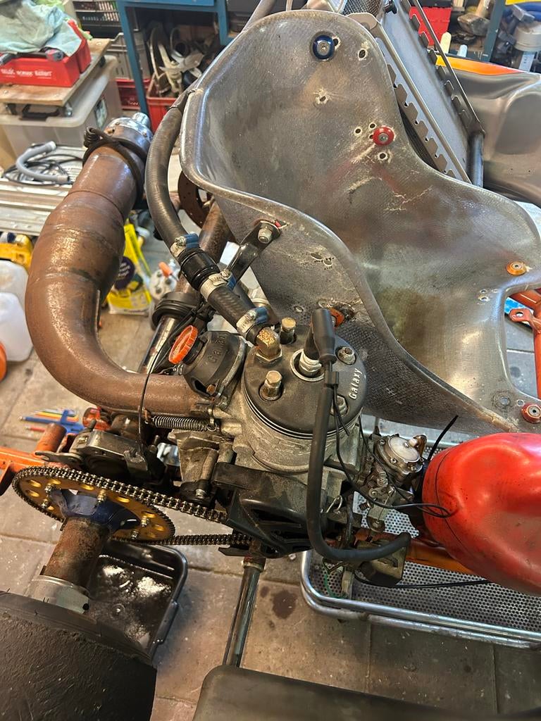 Complete Kart Set met 2 Motoren, Onderdelen en Aanhanger, Ophalen, Gebruikt