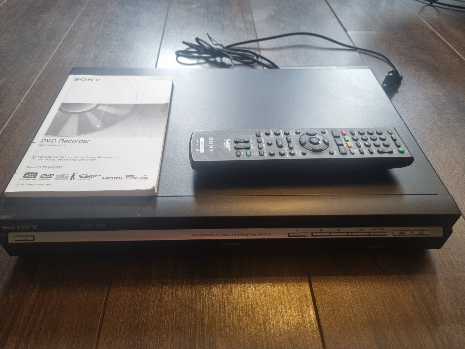Sony RDR-HX750 DVD & Harddisk Recorder 160GB HDMI, Ophalen of Verzenden, Gebruikt, Overige typen