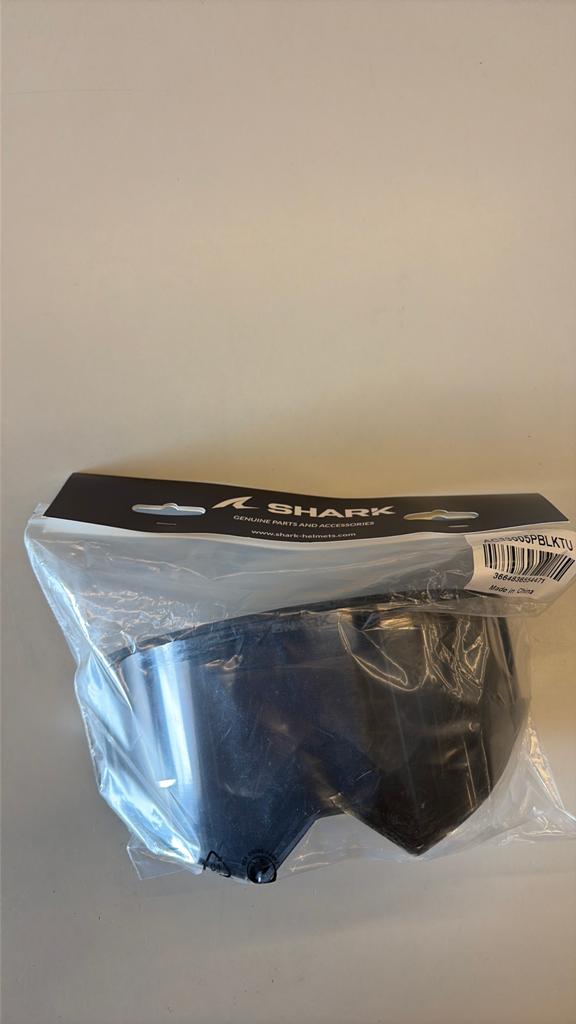 Bril montuur zwart + smoke lens Shark helm street drak / raw, Motoren, Ophalen of Verzenden, Nieuw met kaartje, Jethelm, Shark