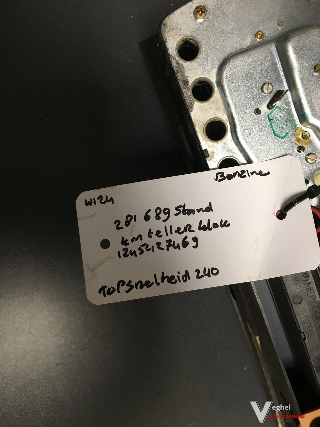 Mercedes W124    Benzine 1992       124 542 7469   Km Teller, Gebruikt, -, -, Ophalen of Verzenden