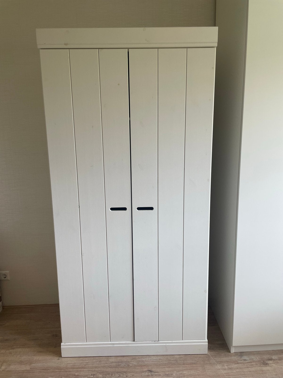 WOOOD kledingkast met hangruimte en legplank, Ophalen, Gebruikt, 50 tot 100 cm, 150 tot 200 cm