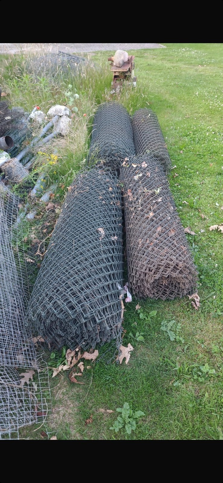 4 rollen harmonica gaas 1,5m hoog, Ophalen, Gebruikt